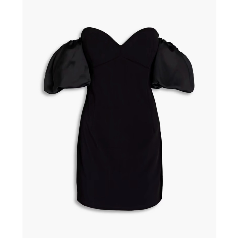 Ronny Kobo Elegant Black Off-Shoulder Dress